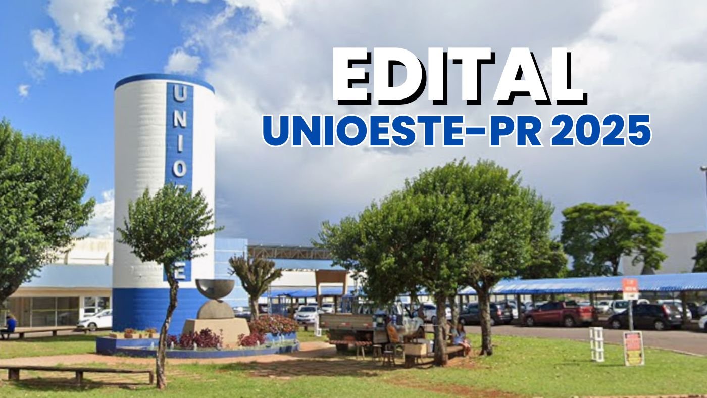 Edital UNIOESTE-PR 2025 abre vagas para Professores de até R$ 10 mil