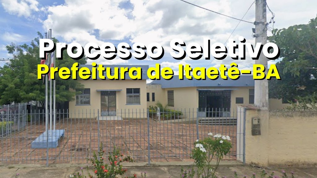 Prefeitura de Itaetê-BA/Fonte: divulgação