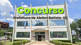 Concurso Prefeitura de Abdon Batista-SC 2025 - Inscrição
