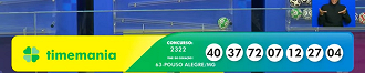 Resultado da Timemania 2322 de 22/11 - Fonte: Caixa