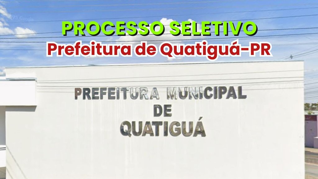 Prefeitura de Quatiguá-PR/Fonte: divulgação
