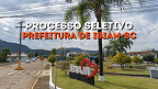 Prefeitura de Ibiam-SC abre vagas de até R$ 7,3 mil Prefeitura de Ibiam-SC abre vagas de até R$ 7,3 mil