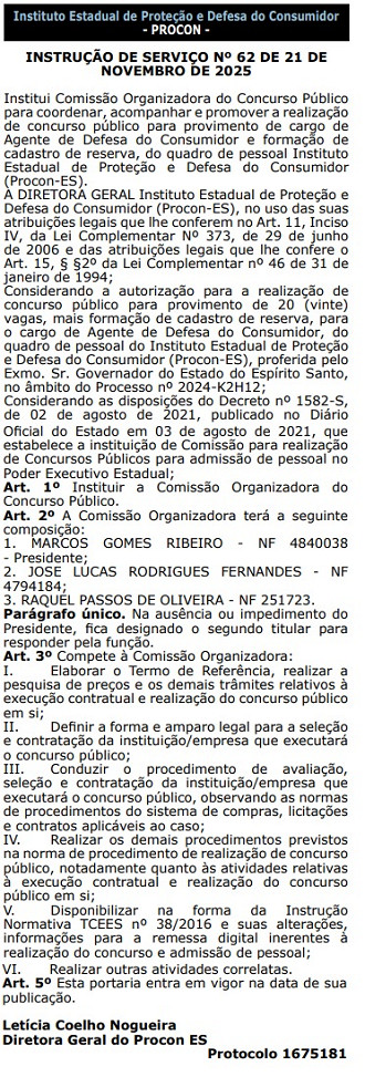 Créditos: Divulgação/DIO-ES