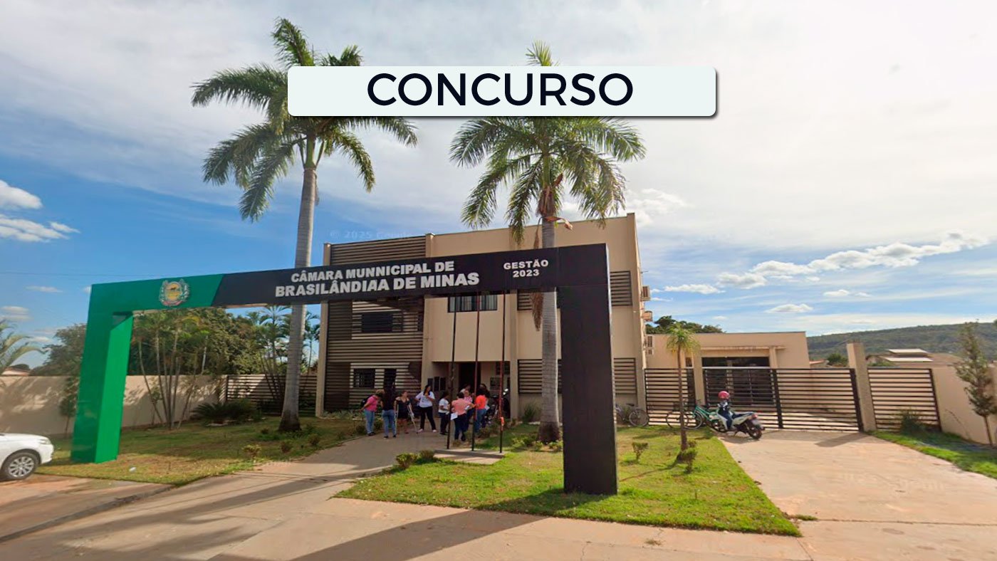 Brasilândia de Minas-MG abre concurso na Câmara com 10 vagas de até R$ 4,2 mil