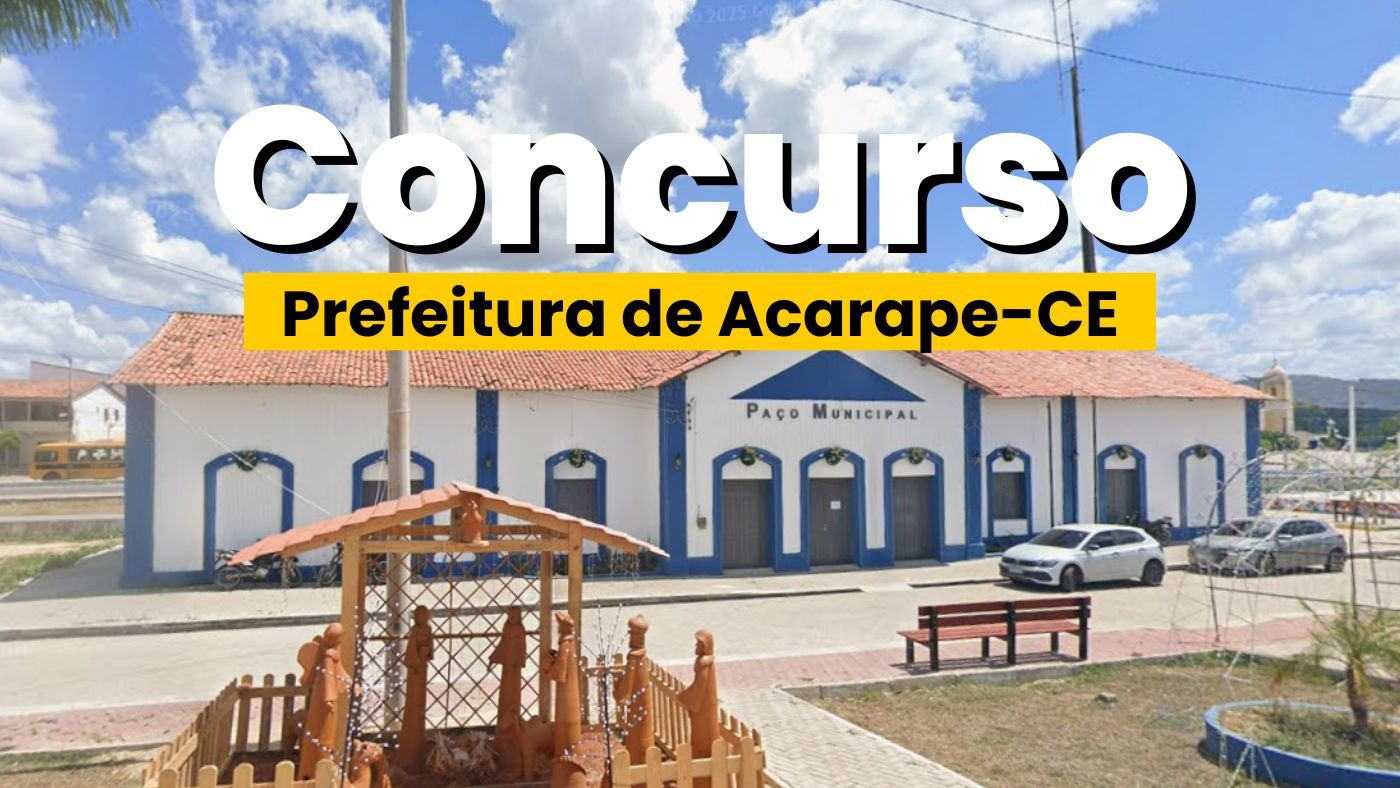 Prefeitura de Acarape-CE abre concurso público para Professor