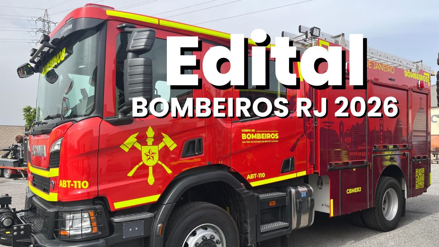 Concurso Bombeiros RJ 2026: Sai edital para Oficial