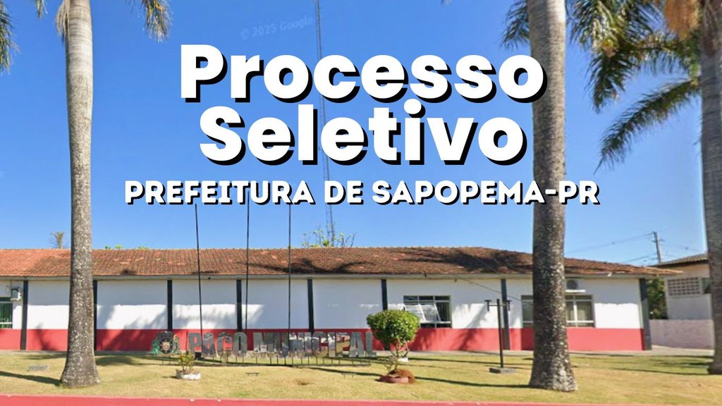 Prefeitura de Sapopema-PR/Fonte: divulgação