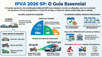 Governo SP divulga cronograma do IPVA 2026 - Divulgação