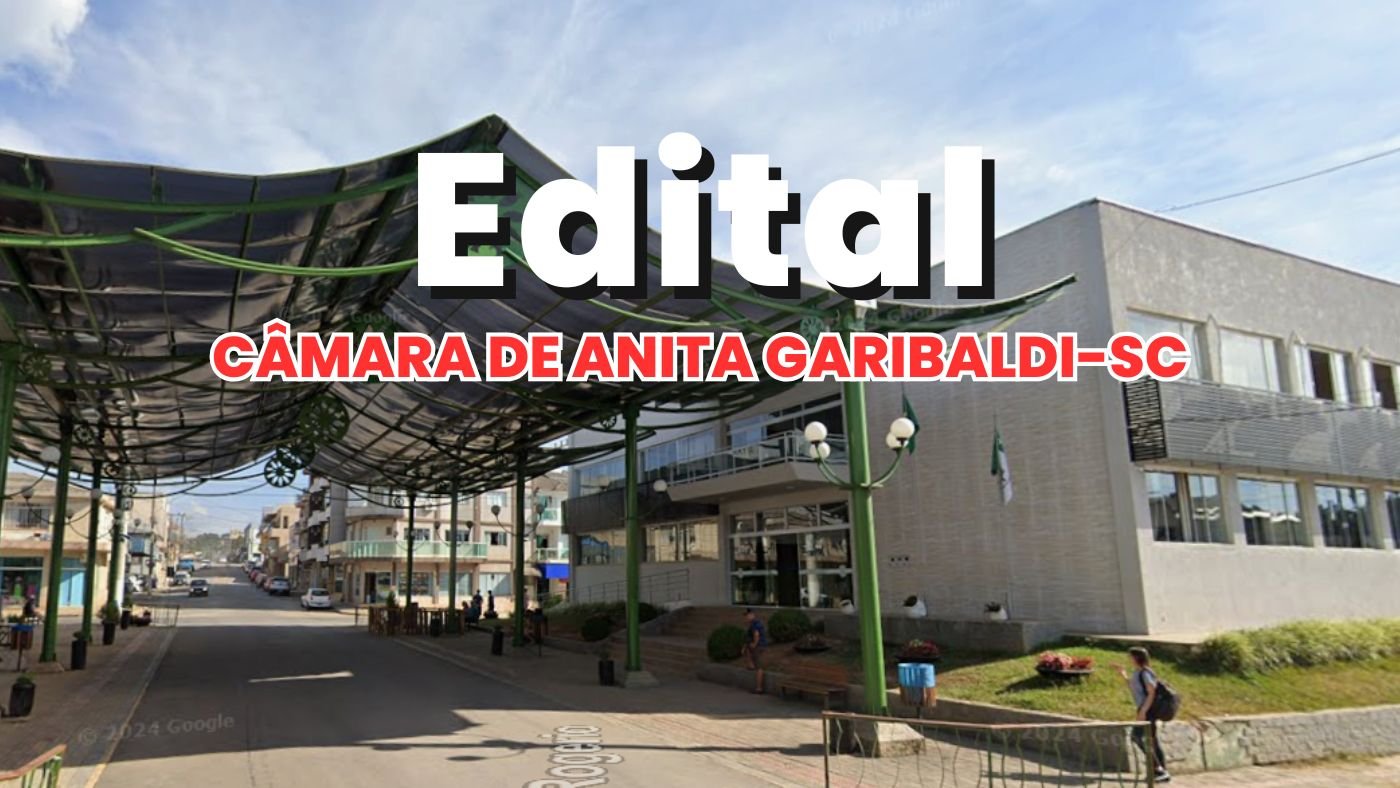 Câmara de Anita Garibaldi-SC abre concurso público para 4 cargos