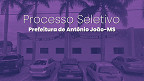 Edital Antônio João-MS 2026 abre CR com vagas na educação Edital Antônio João-MS 2026 abre CR com vagas na educação