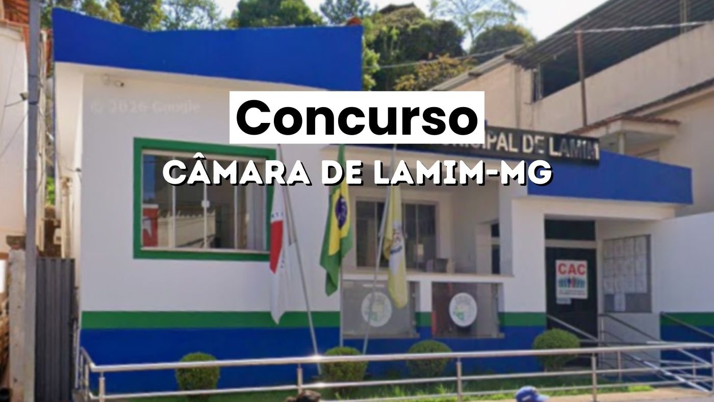 Câmara de Lamim-MG abre concurso público para 4 cargos