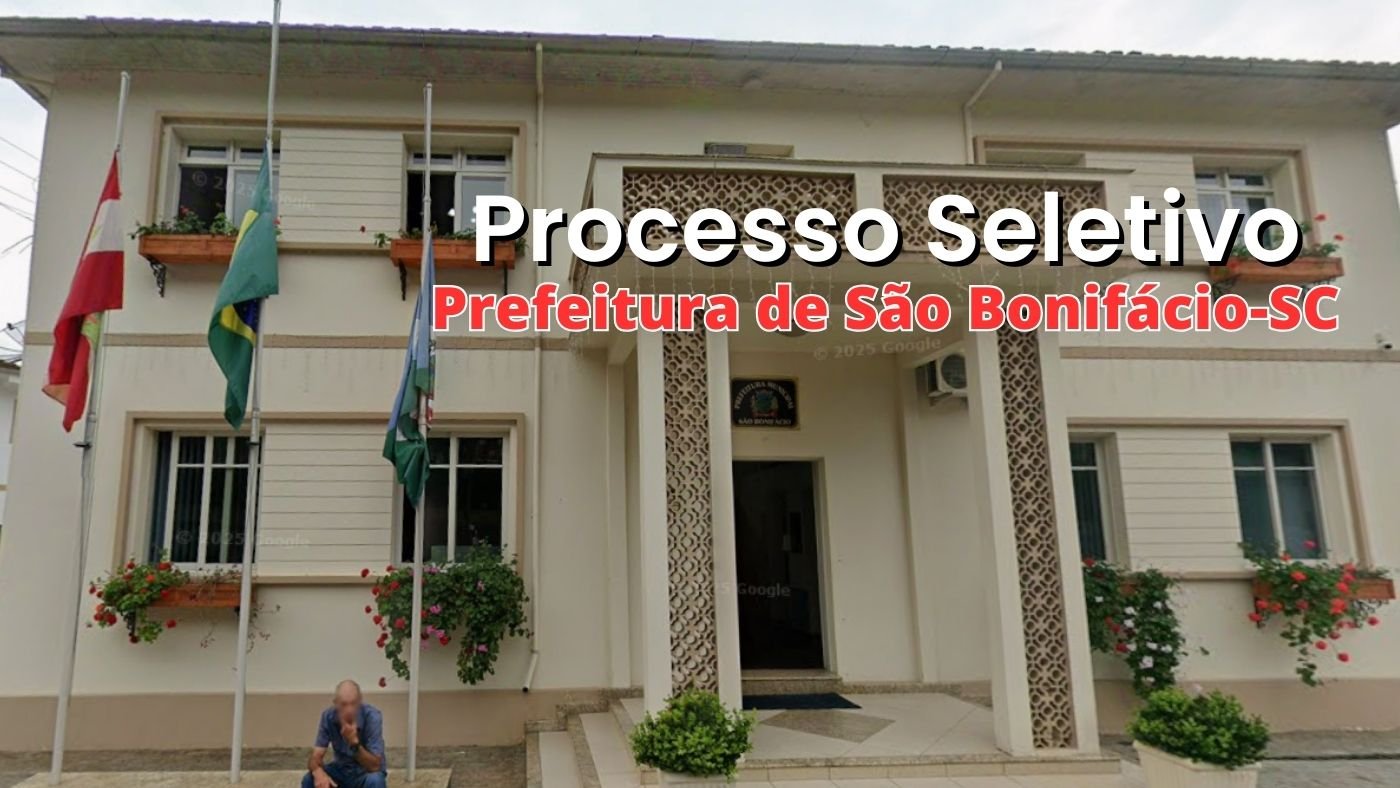 Prefeitura de São Bonifácio-SC anuncia edital com vagas de R$ 4,8 mil
