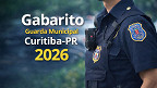 Gabarito Curitiba-PR 2026 para Guarda Municipal sai pelo Instituto AOCP