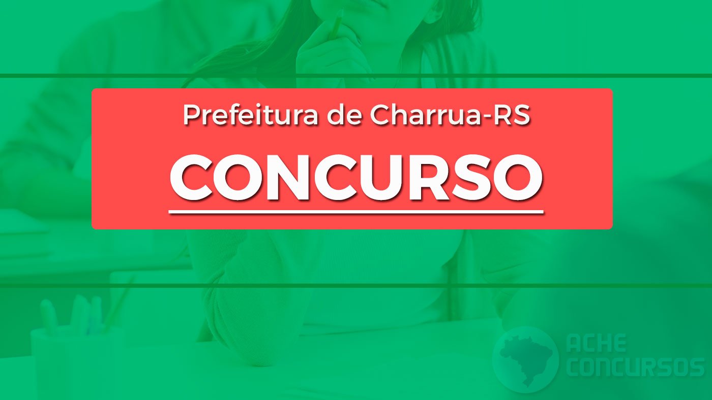 Edital Charrua-RS 2026 abre vagas de R$ 2,6 mil