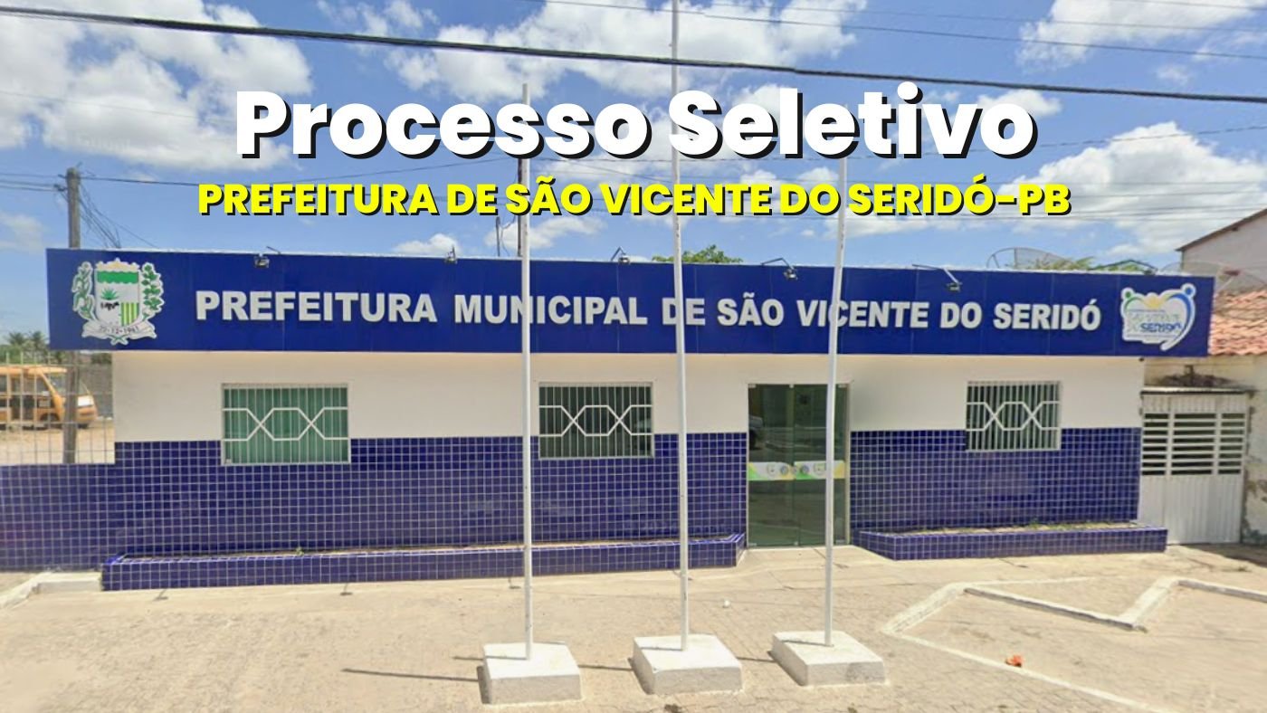 Processo Seletivo Prefeitura de São Vicente do Seridó-PB 2026