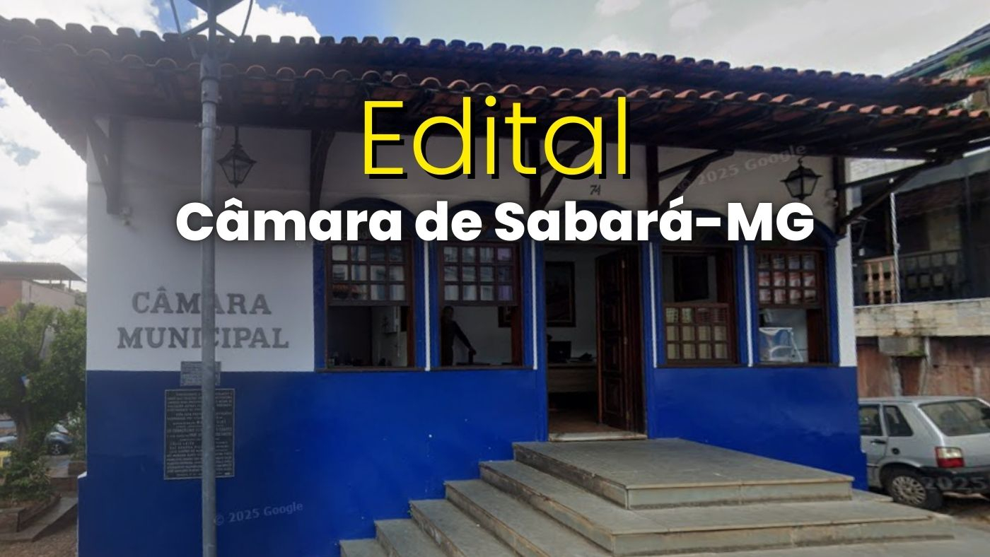 Câmara de Sabará-MG/Fonte: divulgação