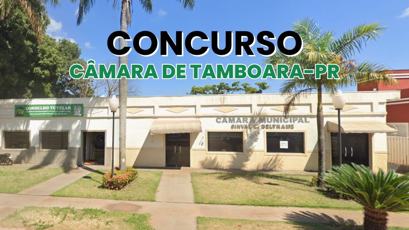 Câmara de Tamboara-PR abre concurso público para 5 cargos