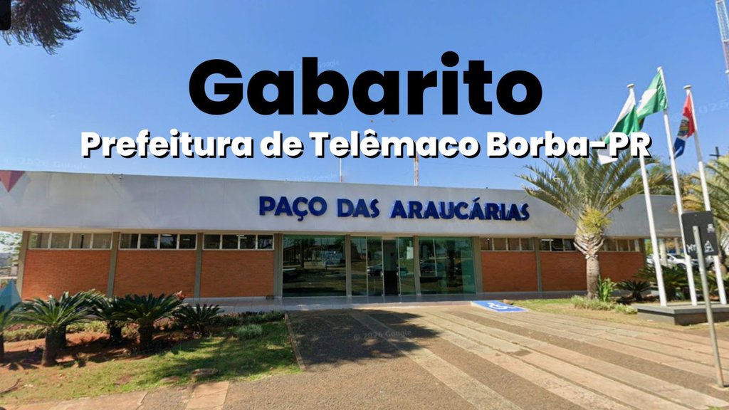 Prefeitura de Telêmaco Borba-PR/Fonte: divulgação