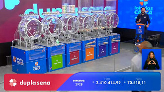 Dupla-Sena 2928 de 23 de fevereiro tem prêmio de R$ 2,4 milhões - Divulgação