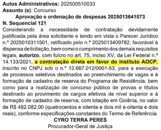 Créditos: Divulgação/DOE-GO