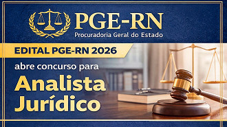 PGE-RN abre concurso para Analistas formados em Direito - Divulgação