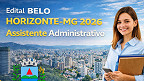 Edital Belo Horizonte-MG 2026 é publicado para Assistente Administrativo