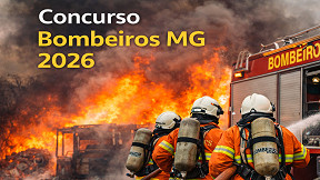 Concurso Bombeiros MG 2026: Inscrição aberta para 342 vagas