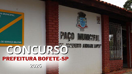 Prefeitura de Bofete-SP abre inscrições para 14 vagas de R$ 10 mil Prefeitura de Bofete-SP abre inscrições para 14 vagas de R$ 10 mil
