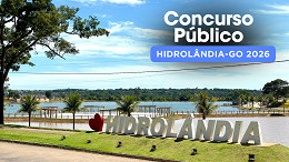 Concurso de Hidrolândia-GO 2026 saiu! 72 vagas de até R$ 3,3 mil