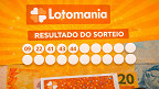 Resultados e ganhadores da Lotomania 2904 hoje (25/03)