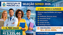 Edital Maceió-AL 2026: Prefeitura abre 5.721 vagas na educação Edital Maceió-AL 2026: Prefeitura abre 5.721 vagas na educação