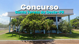 Prefeitura de Santa Tereza do Oeste-PR abre concurso para 3 cargos