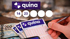Resultado Quina 7008 hoje: Duas apostas dividem R$ 34 milhões