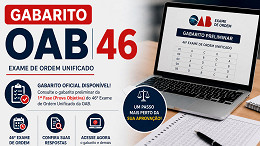 OAB 46: FGV divulga gabarito da 1ª fase OAB 46: FGV divulga gabarito da 1ª fase