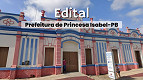 Prefeitura de Princesa Isabel-PB abre seleção para 4 cargos