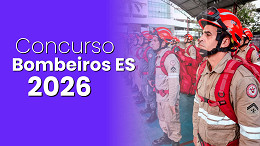 Resultado do concurso Bombeiros ES 2026 para 406 vagas sai nesta segunda (11)