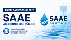 Edital Barretos-SP 2026: SAAE abre concurso público na cidade