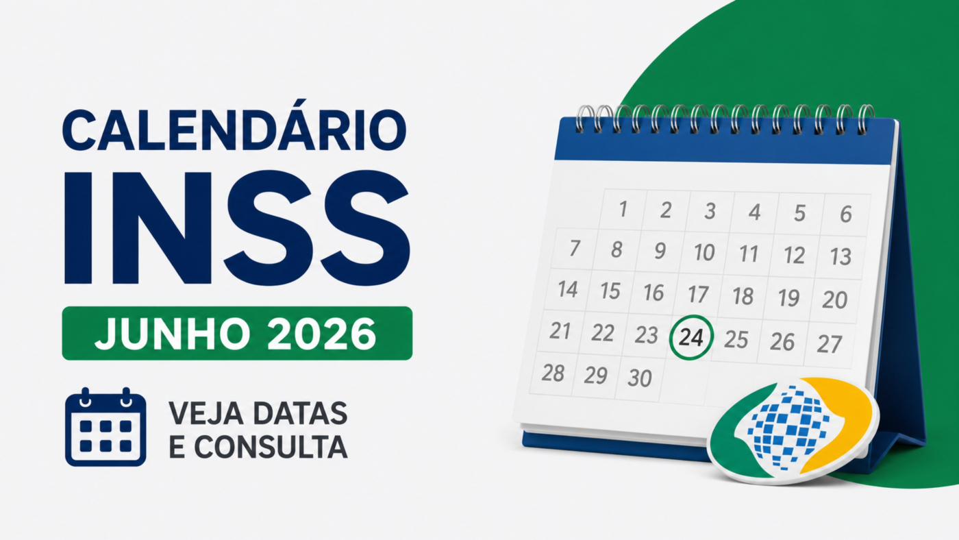 Calendário INSS - junho 2026