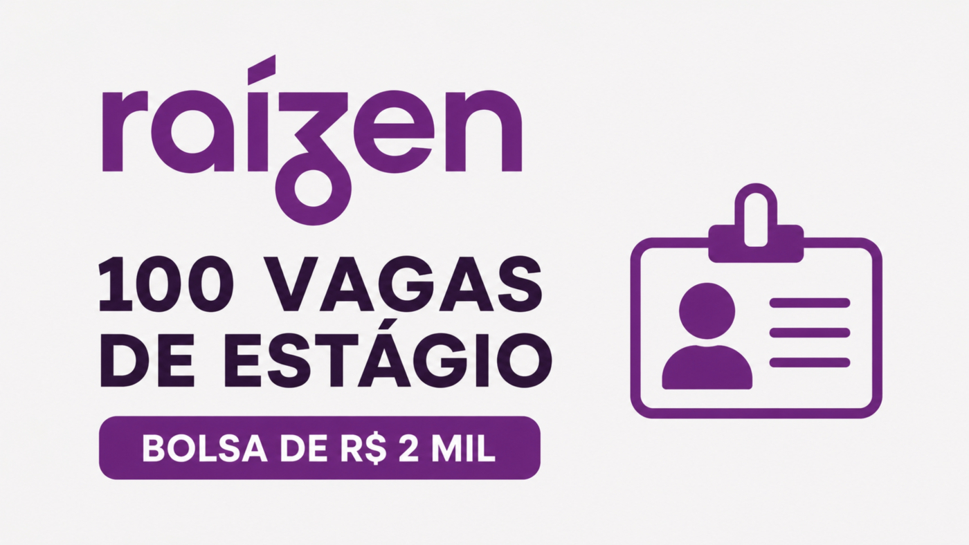 Vagas de estágio Raízen 2026