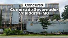 Concurso Câmara de Governador Valadares-MG: Sai edital com 10 vagas de até R$ 5,1 mil Concurso Câmara de Governador Valadares-MG: Sai edital com 10 vagas de até R$ 5,1 mil
