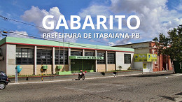 Gabarito Itabaiana-PB 2026; veja quando sai o resultado das provas Gabarito Itabaiana-PB 2026; veja quando sai o resultado das provas