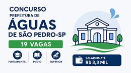 Concurso de Águas de São Pedro-SP 2026: Prefeitura abre vagas