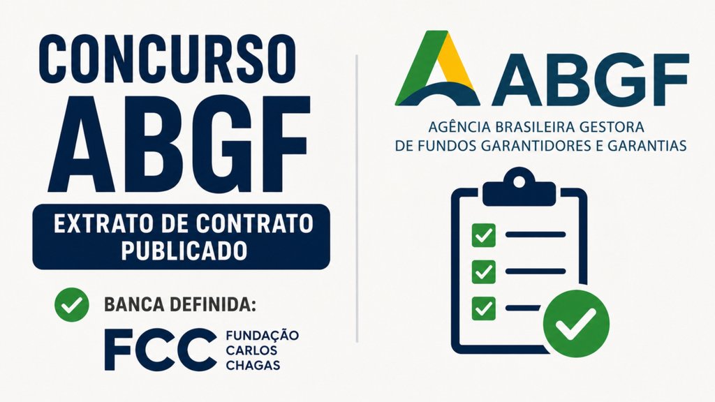 Concurso ABGF 2026/Créditos: Divulgação