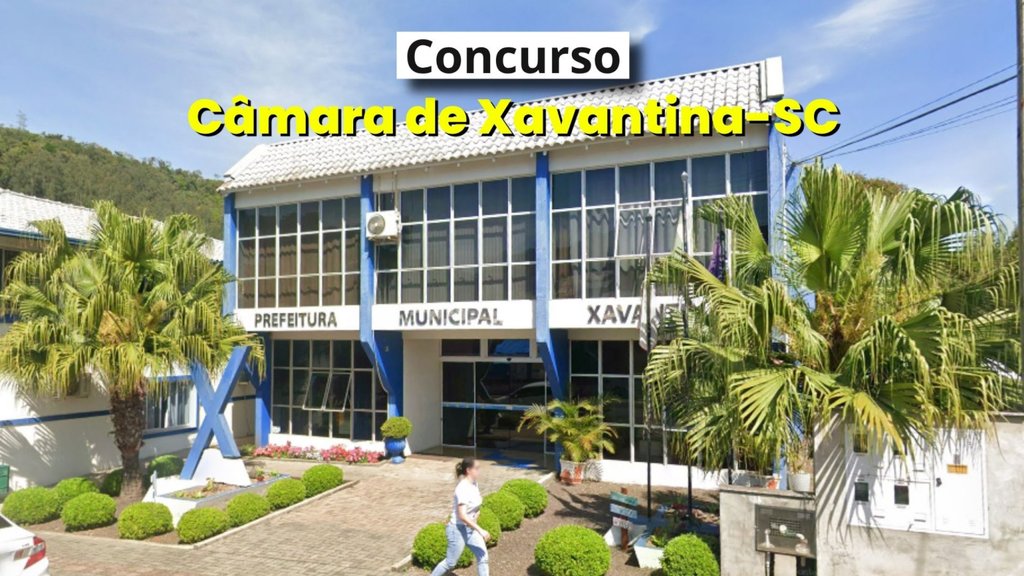 Câmara de Xavantina-SC abre vagas para Agente de Serviços Gerais e Controle Interno - Divulgação
