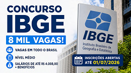 IBGE abre 8 mil vagas; veja distribuição por cidade e estado IBGE abre 8 mil vagas; veja distribuição por cidade e estado