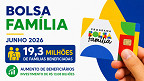 Bolsa Família de Junho tem recorde de beneficiários em 2026 e chega a 19,3 milhões Bolsa Família de Junho tem recorde de beneficiários em 2026 e chega a 19,3 milhões