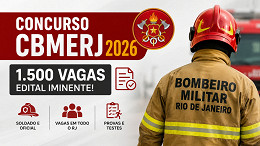 Concurso CBMERJ 2026 para 1.500 vagas tem edital iminente Concurso CBMERJ 2026 para 1.500 vagas tem edital iminente