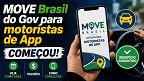MOVE Brasil do Gov para motoristas de App começou! veja como será, valores e como consultar
