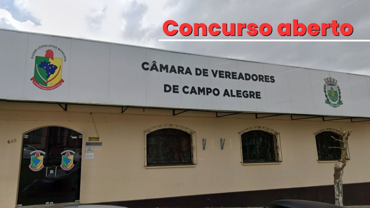 Concurso de Campo Alegre-SC 2026: Câmara abre vagas de até R$ 3.235