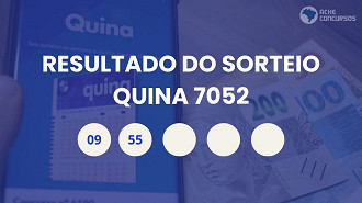 Acompanhe os detalhes da premiação do primeiro sorteio regular da Quina após o sorteio especial. Créditos: DesenvolveWeb